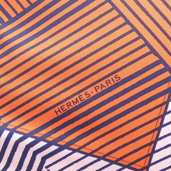 HERMES Blue Scarf - Picture 2 of 4